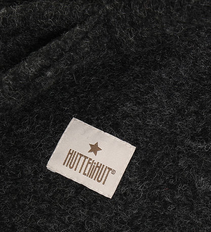 Huttelihut Elefanthue - Uld - 2-lags - Dark Grey Melange