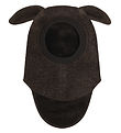 Huttelihut Elefanthue - Uld - 2-lags - Dark Brown Melange