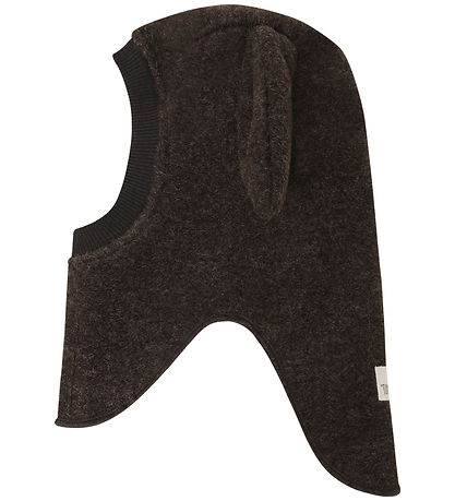 Huttelihut Elefanthue - Uld - 2-lags - Dark Brown Melange