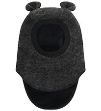 Huttelihut Elefanthue - Uld - 2-lags - Dark Grey Melange