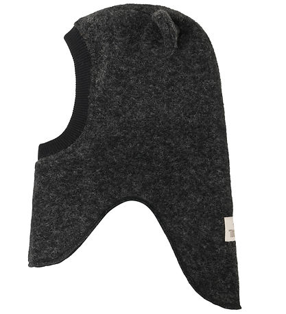 Huttelihut Elefanthue - Uld - 2-lags - Dark Grey Melange