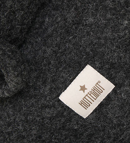 Huttelihut Elefanthue - Uld - 2-lags - Dark Grey Melange