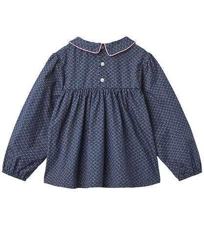 Copenhagen Colors Bluse - Noos - Navy Flower Aop