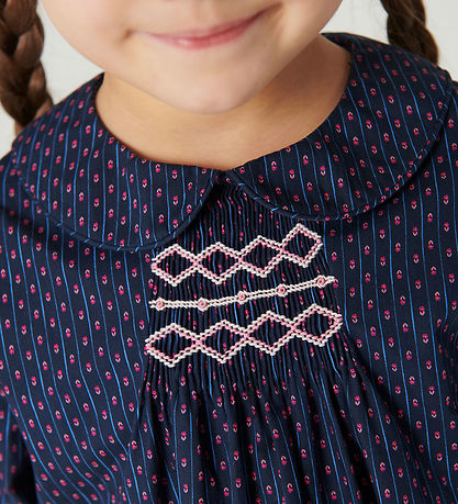 Copenhagen Colors Bluse - Noos - Navy Flower Aop