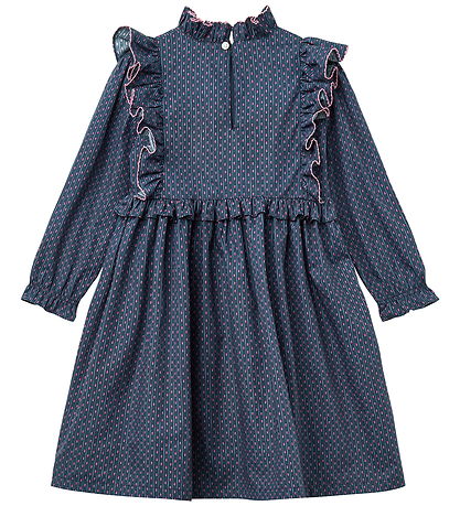 Copenhagen Colors Kjole - Noos - Navy Flower Aop