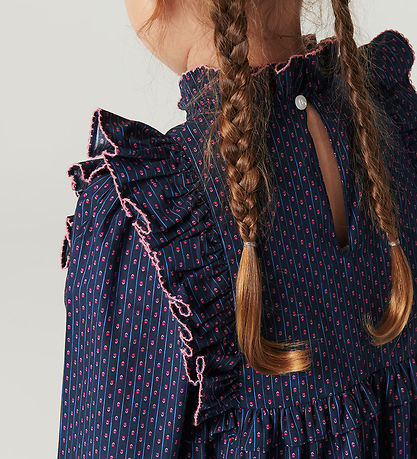 Copenhagen Colors Kjole - Noos - Navy Flower Aop