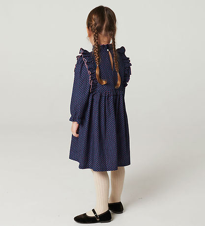 Copenhagen Colors Kjole - Noos - Navy Flower Aop
