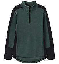 Name It Bluse m. Lynlås - Uld - NkmWillo - Jungle Green