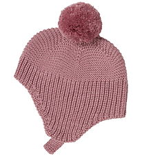 MarMar Babyhjelm - Uld/Bomuld - Aly Pompom - Autumn Russet