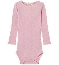 MarMar Body l/æ - Uld - Benedikte - Soft Berry m. Hulmønster