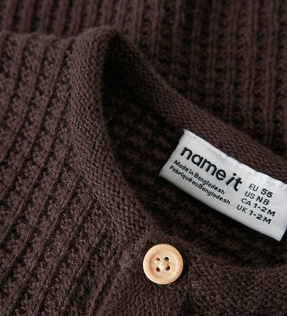 Name It Cardigan - Strik - NbmOlivar - Chocolate Plum