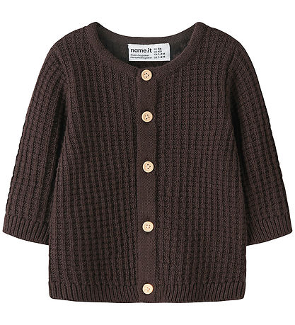 Name It Cardigan - Strik - NbmOlivar - Chocolate Plum