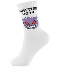 Name it Strømper - NkmSunny - Pokemon - Bright White/Gengar
