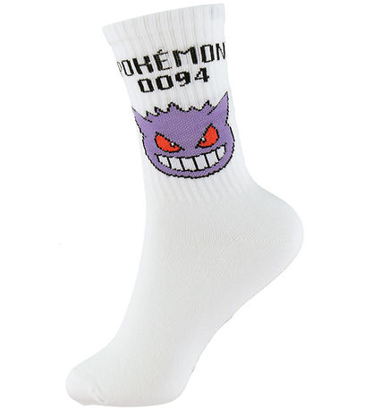 Name it Strømper - NkmSunny - Pokemon - Bright White/Gengar