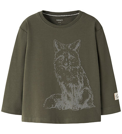Name it Bluse - NmmOrlay - Olive Night