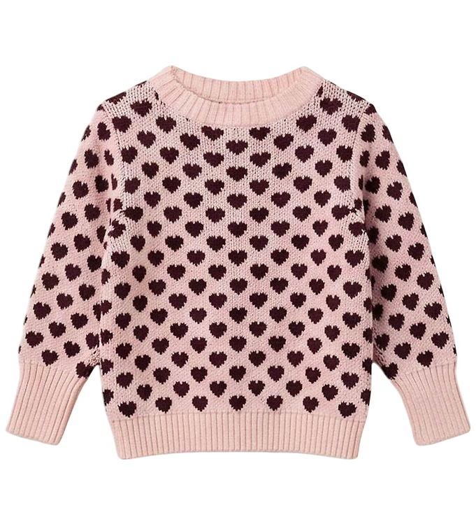 Fliink Bluse - Janie - Bomuld/Uld - Smoke Rose/Burgendy