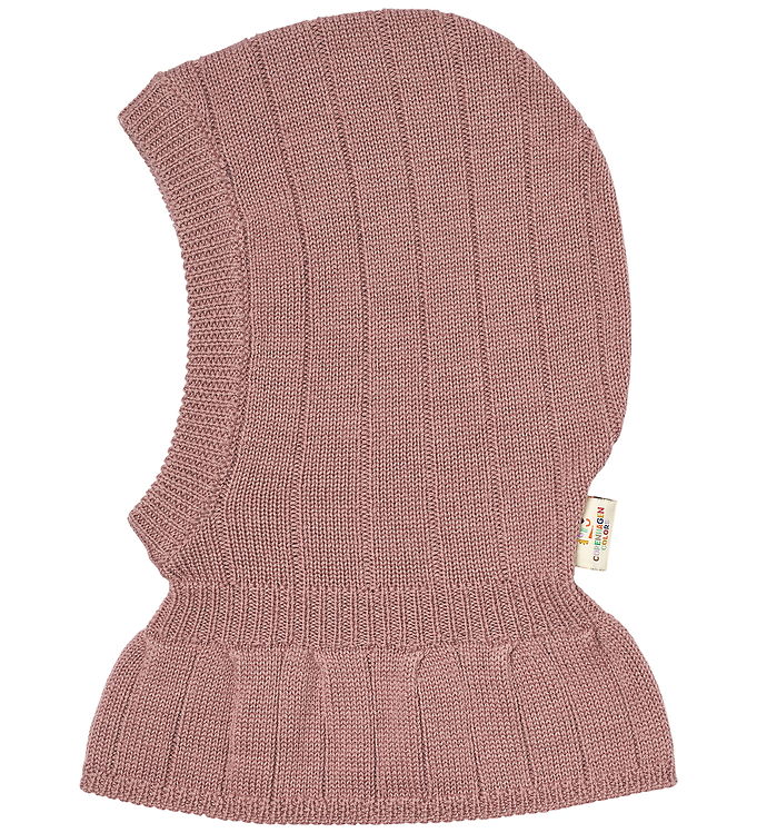 Strikket Elefanthue i Merinould - WINTER ROSE - WINTER ROSE / 48-50/9M-3Y
