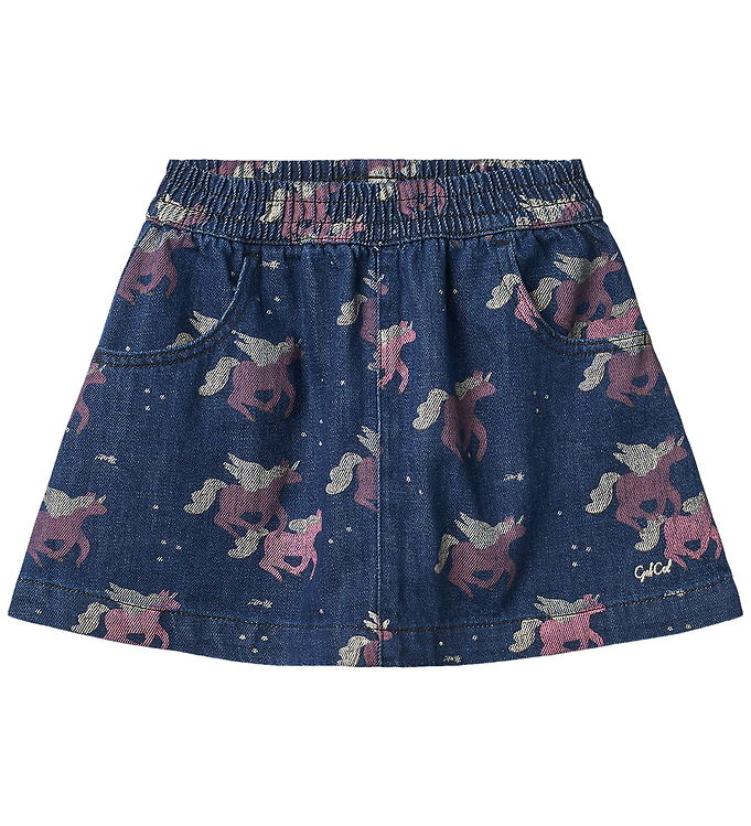 Unicorn Denim Skirt - Dark Unicorn Wash - Dark Unicorn Wash / 92