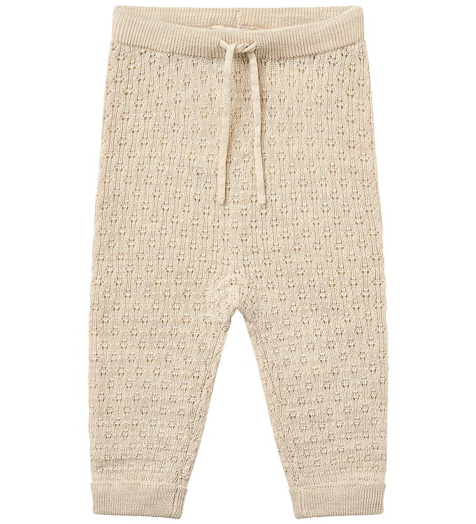 Merino Baby Bukser - PALE CREAM MELANGE - PALE CREAM MELANGE / 62