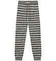 Copenhagen Colors Leggings - Knitted - Wool - Grey Stripe