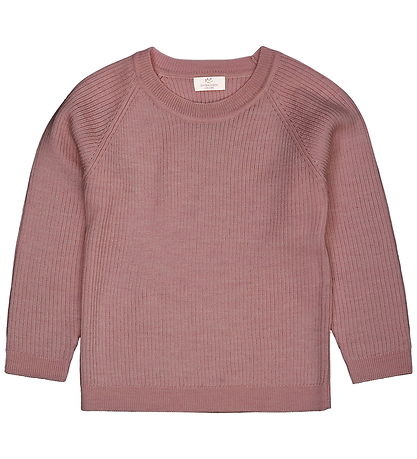 Copenhagen Colors Bluse - Uld - Rib - Winter Rose