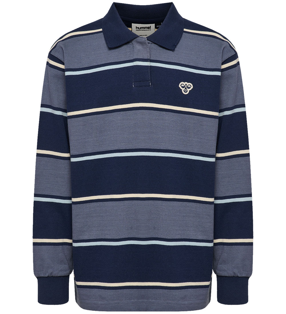 Hummel Poloshirt - HmlJR - Loose - Dress Blues - Hummel - 7-8 Jahre (122-128) - Blusen