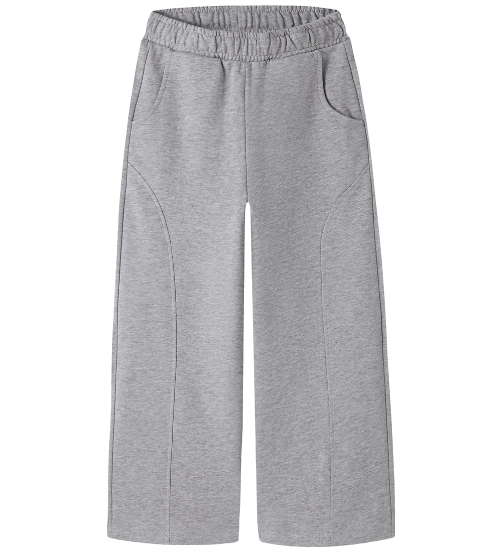 Name It Jogginghosen - NkfOsanne - Grey Melange - Name It - 9 Jahre (134) - Jogginghosen