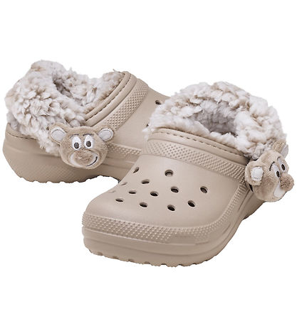 Crocs Sandaler - Classic Fleece Lined - Bear Plush - Dulcé