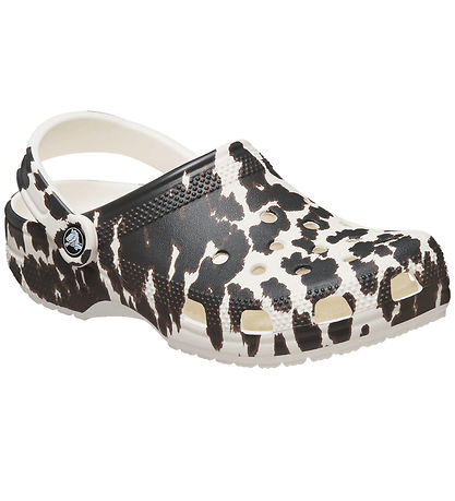 Crocs Sandaler - Classic Pop Animal Clog - Chalk/Multi