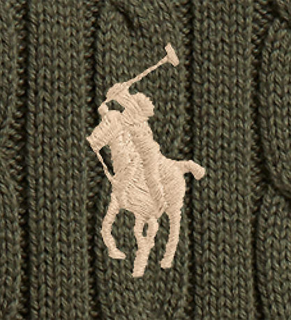 Polo Ralph Lauren Sæt - Cardigan & Bukser - Strik - Cruise Olive