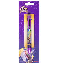 Unicorn Academy Pen m. 6 farver - Lilla