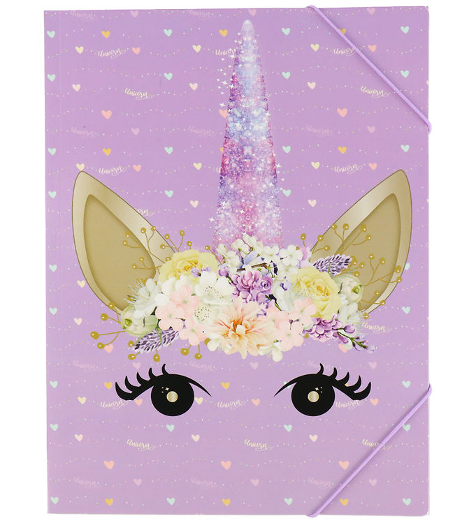 Euromic Samlemappe - A4 - Unicorn Flowers
