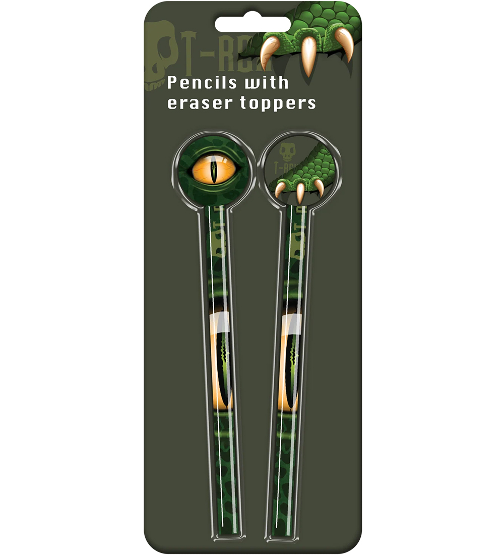 Euromic Bleistifte - 2er-Pack - Dino Auge - Euromic - One Size - Bleistifte