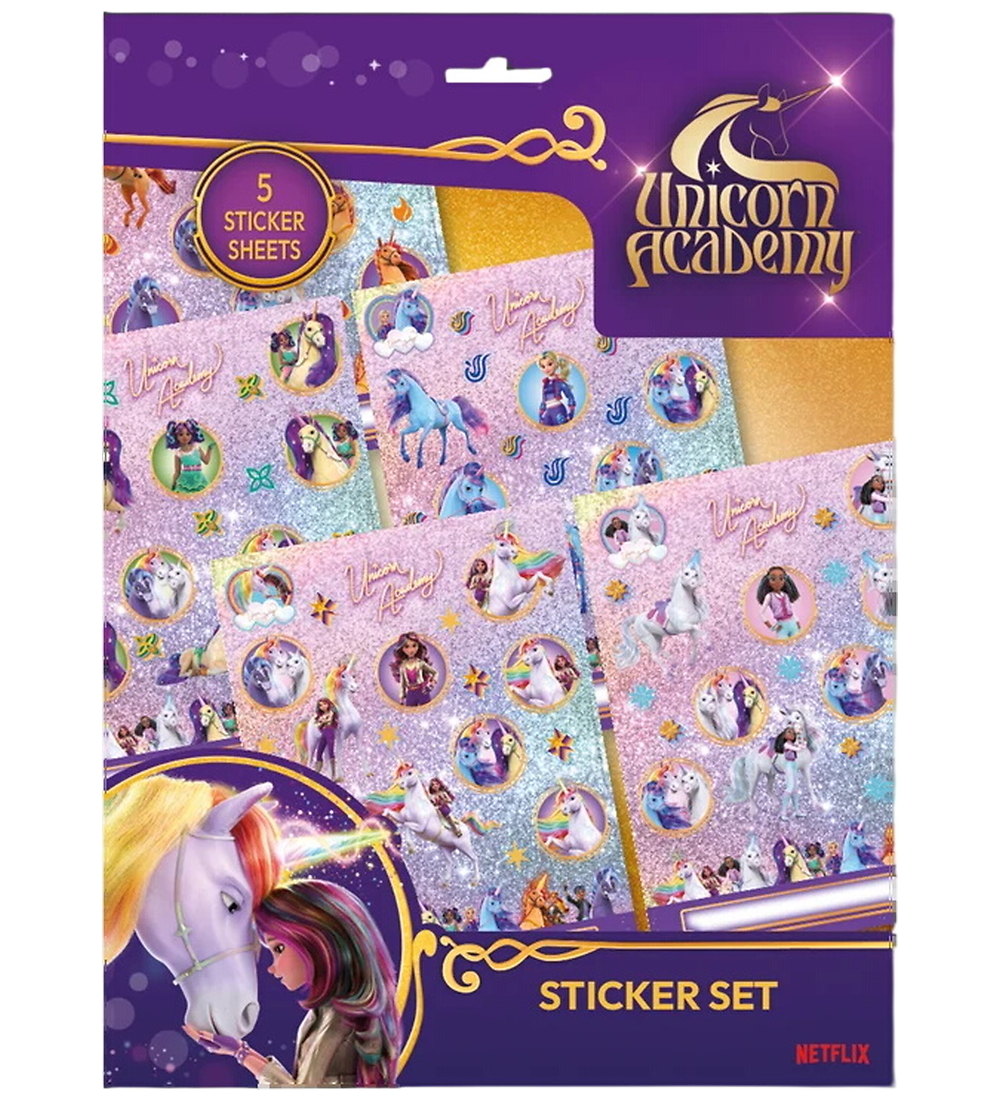 Unicorn Academy Stickers - 5x20 st. - Unicorn Academy - One Size - Sticker
