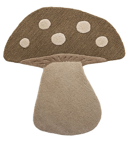 Bloomingville Gulvtæppe - Uld - Mushroom - Brun