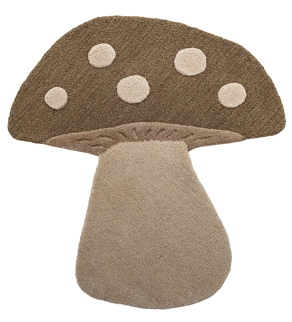 Bloomingville Tapijt - Wol - Paddestoel - Bruin - Bloomingville - OneSize - Deken