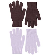 Molo Handsker - 2-pak - Strik - Kiddy Wool - Burgundy