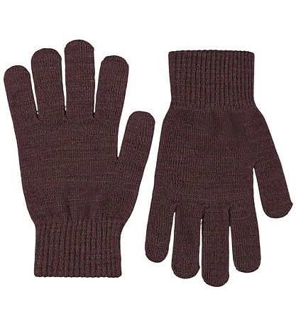 Molo Handsker - 2-pak - Strik - Kiddy Wool - Burgundy