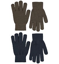 Molo Handsker - 2-pak - Strik - Kiddy Wool - Total Eclipse
