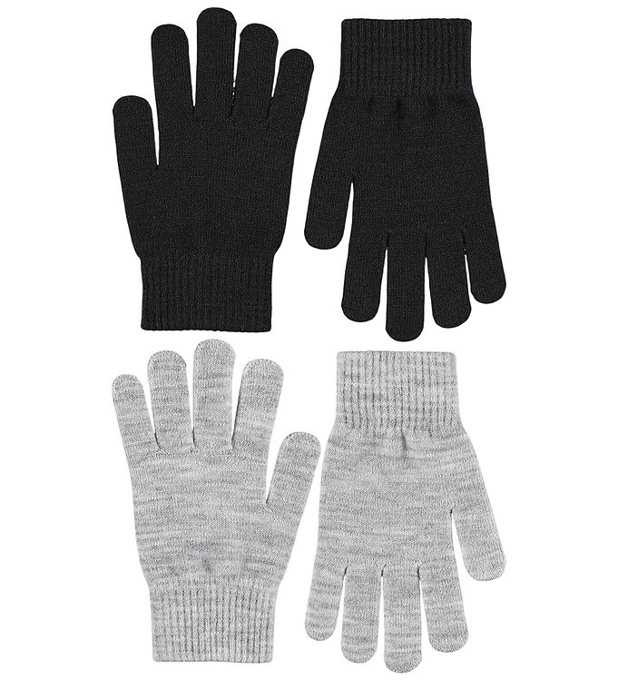 Molo Handsker - Akryl/Uld - Kiddy - 2-pak - Grey Melange