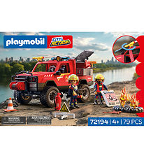 Playmobil - Fire Pickup Truk - 72194 - 79 Dele