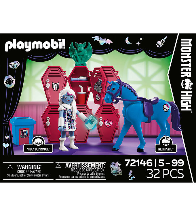 Playmobil Monster High - Abbey Ved Skabene 72146 - 32 Dele