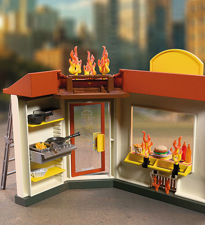Playmobil Brand I Burgerbar - 72195 - 100 Dele