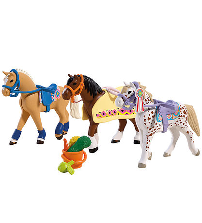 Playmobil 3 Heste Figursæt - 72133 - 29 Dele