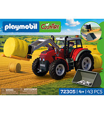 Playmobil Stor Traktor Med Høballer - 72305 - 43 Dele