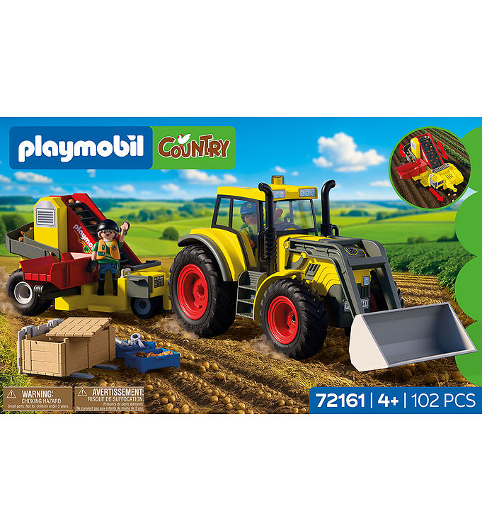 Playmobil Country - Stor Traktor Med Kartoffeloptager 72161 - 10