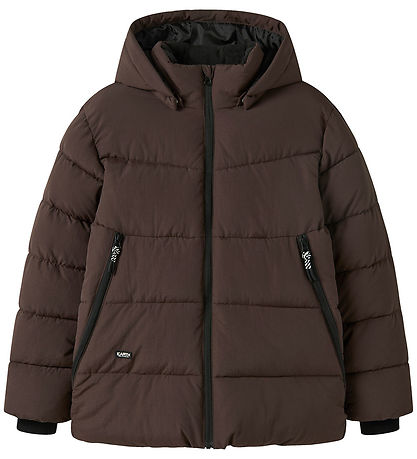 Name It Dynejakke - NkmMelvin - Seal Brown