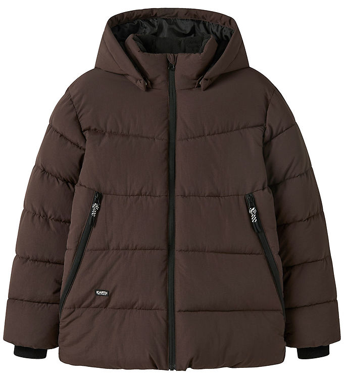 Name It Dynejakke - NkmMelvin - Seal Brown