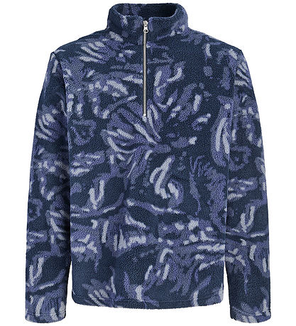jack & Jones Fleecetrøje - Jorsalamanco - Sky Captain