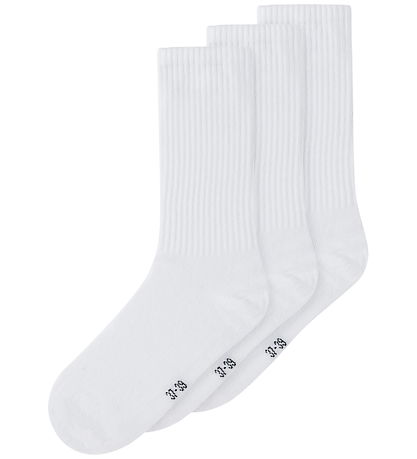 Name It Strømper - 3-pak - Noos - NknFrankie - Bright White/Brig